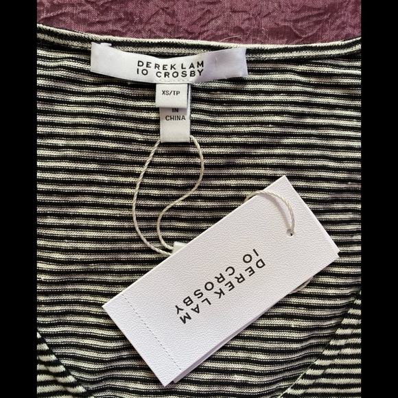 DEREK LAM 10 CROSBY Linen Blend Pom-Pom Tank - Picture 3 of 7